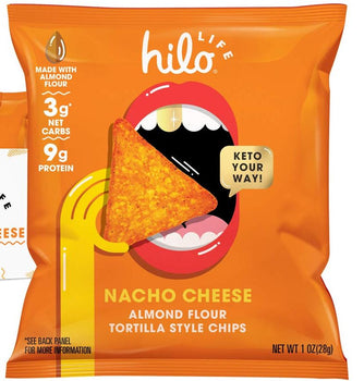 HILO LIFE SNACKS: Nacho Cheese Tortilla Chips, 1 oz