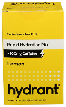 HYDRANT: Rapid Hydration Mix Lemon, 12 ea