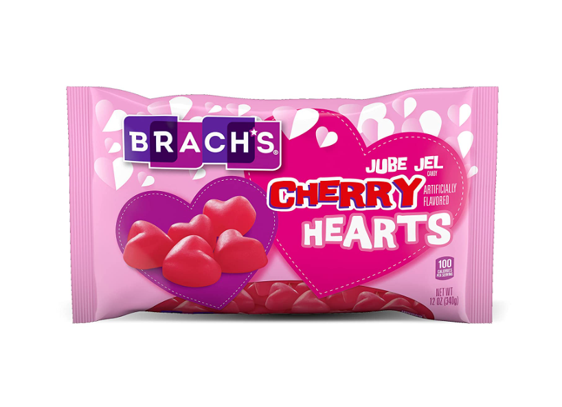 BRACHS: Jube Jel Cherry Hearts Candy, 12 oz