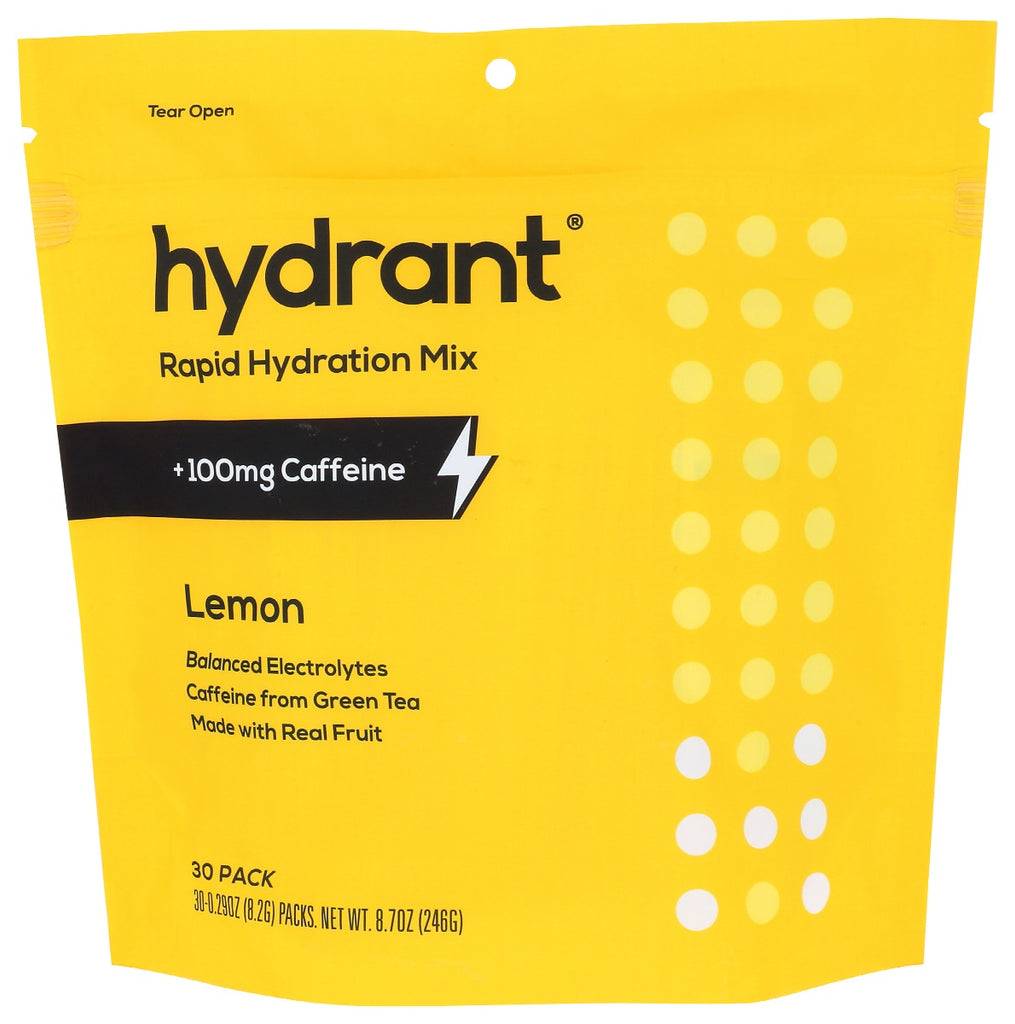 HYDRANT: Rapid Hydration Mix Lemon, 30 ea