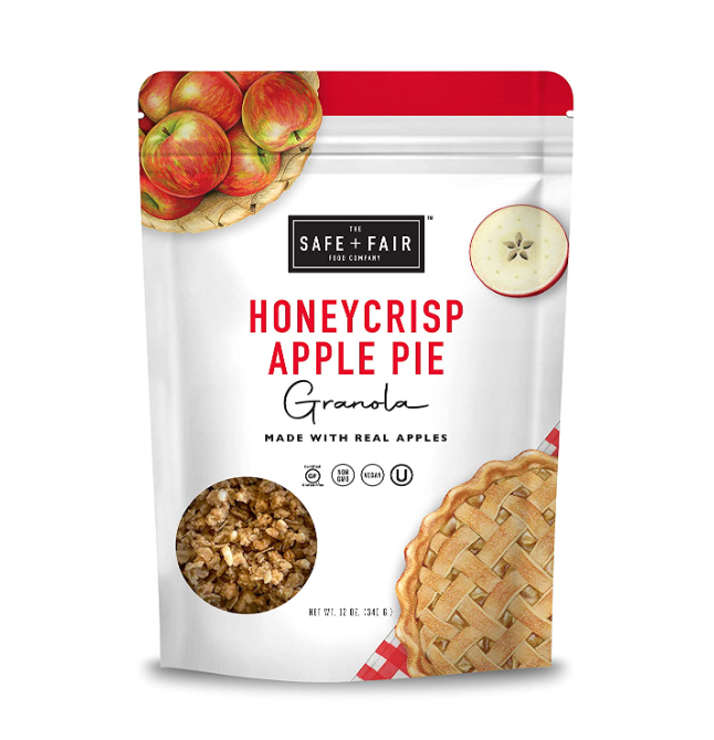 THE SAFE AND FAIR FOOD COMPANY: Honeycrisp Apple Pie Granola, 12 oz