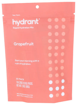 HYDRANT: Rapid Hydration Mix Grapefruit, 10 ea