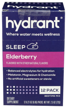 HYDRANT: Hydration Sleep Elderberry, 12 ea