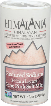 NATIERRA: Himalania Reduced Sodium Fine Pink Salt Shaker, 13 oz