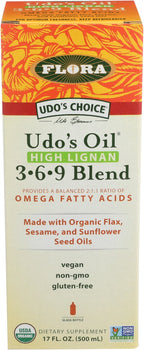 FLORA HEALTH: Udos Oil High Lignan 3 6 9 Blend, 17 fo