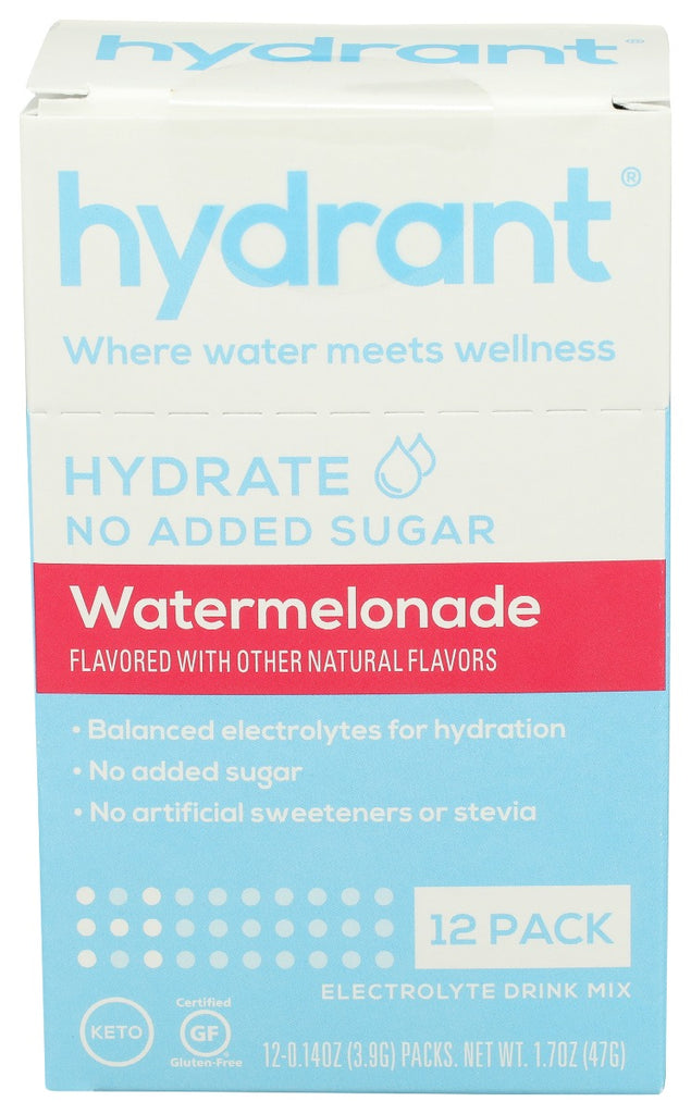 HYDRANT: Hydration Watermelonade No Added Sugar, 12 ea