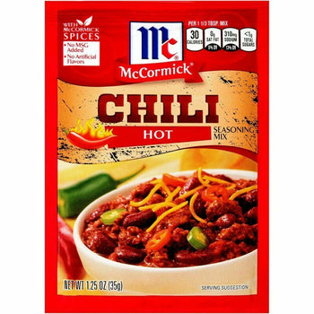 MC CORMICK: Hot Chili Seasoning Mix, 1.25 oz