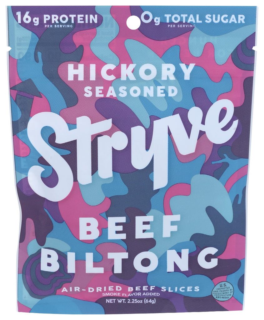 STRYVE PROTEIN SNACKS: Sliced Biltong Hickory, 2.25 oz