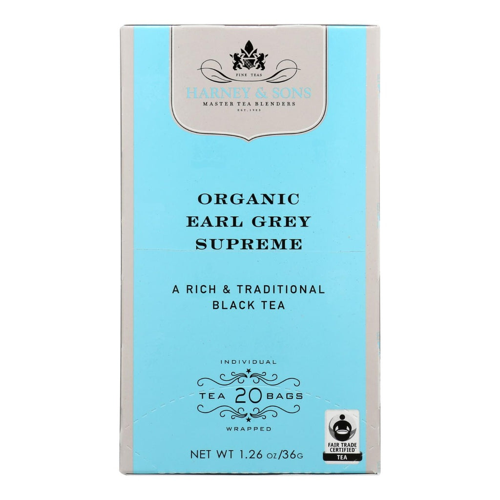 HARNEY & SONS: Earl Grey Supreme Tea, 20 ea