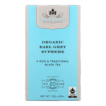 HARNEY & SONS: Earl Grey Supreme Tea, 20 ea