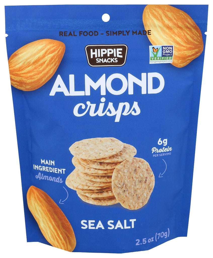 HIPPIE SNACKS: Almond Crisps Sea Salt, 2.5 oz