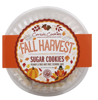 CORSOS COOKIES: Fall Harvest Sugar Cookies, 8 oz