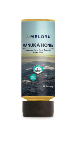 MELORA: Manuka Honey UMF8 Squeeze Bottle, 12 oz