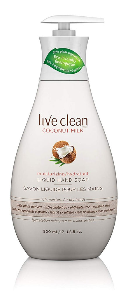 LIVE CLEAN: Coconut Milk Moisturizing Hand Soap, 17 oz