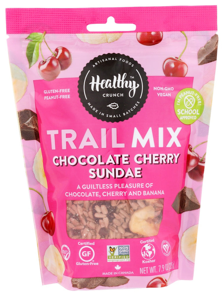 HEALTHY CRUNCH: Chocolate Cherry Sundae Trail Mix, 7.9 oz