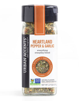 URBAN ACCENTS: Heartland Pepper & Garlic Seasoning, 2.7 oz