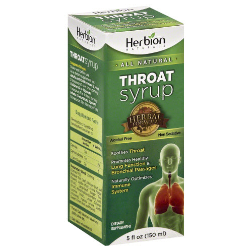 HERBION NATURALS: Syrup Throat, 5 fo