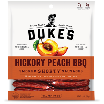 DUKES: Sausages Peach BBQ, 5 oz