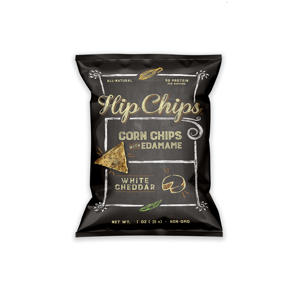 HIP CHIPS: Chips White Cheddar, 1 oz