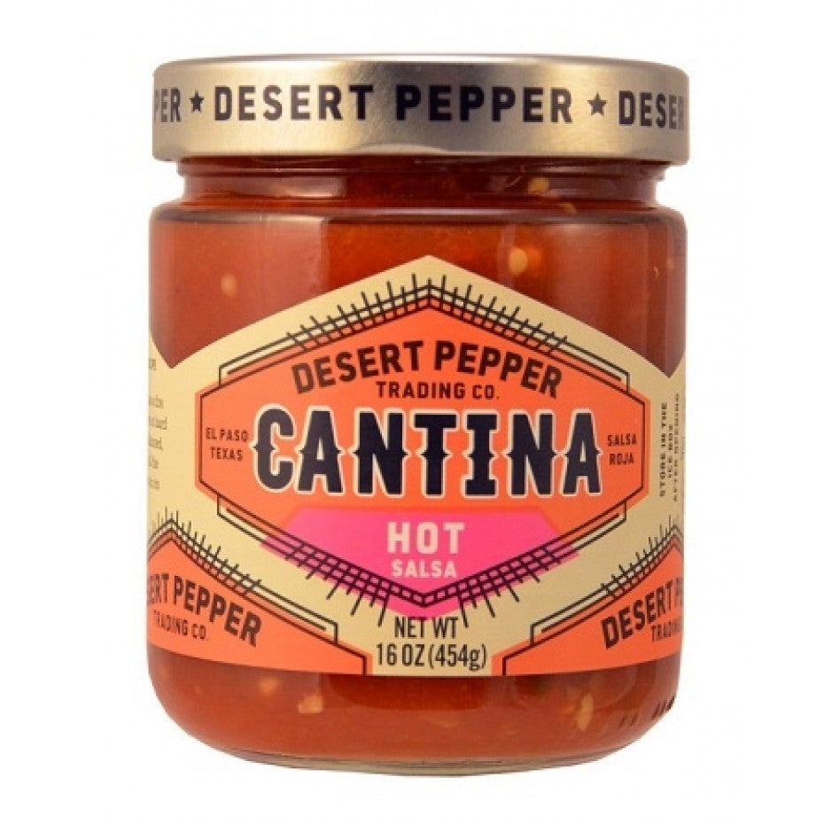 DESERT PEPPER: Salsa Cantina Hot Red, 16 oz