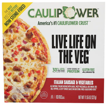 CAULIPOWER: Italian Sausage and Vegetables Pizza Crusts, 11.55 oz