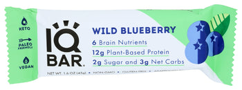 IQ BAR: Wild Blueberry Bar, 1.6 oz