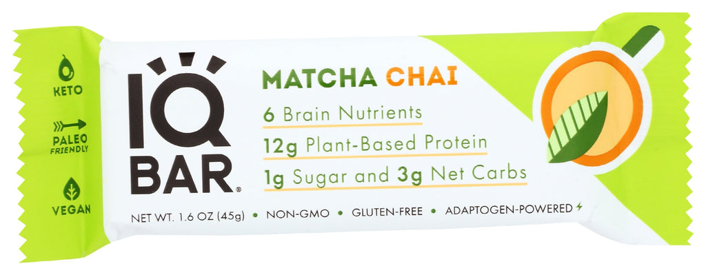 IQ BAR: Matcha Chai Bar, 1.6 oz