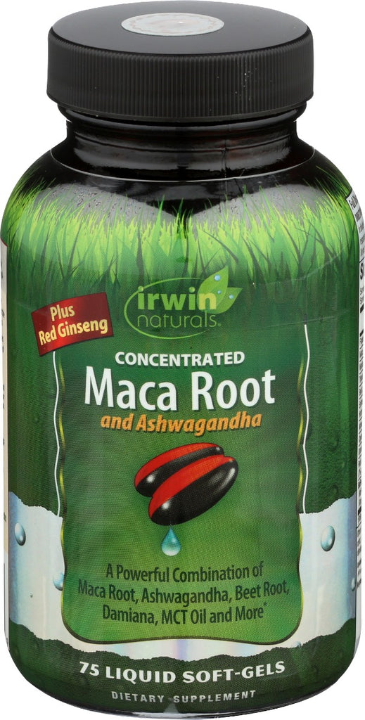 IRWIN NATURALS: Maca Root Ashwagandha, 75 sg