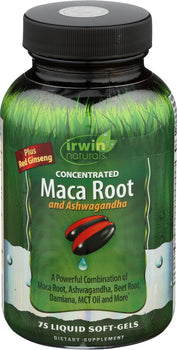 IRWIN NATURALS: Maca Root Ashwagandha, 75 sg