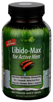 IRWIN NATURALS: Libido Max For Active Men, 60 sg
