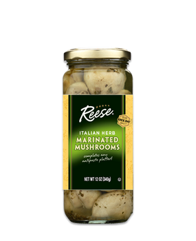 REESE: Herb Italian Marinated Mushrooms, 12 oz