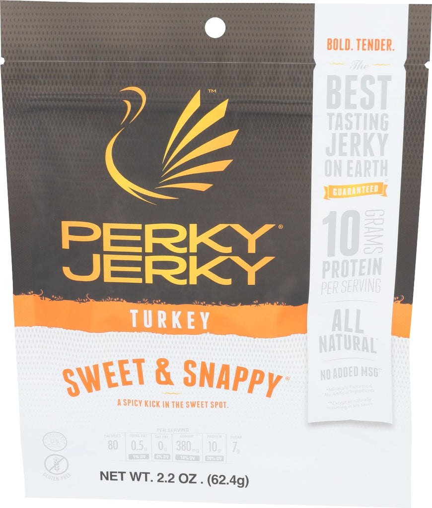 PERKY JERKY: Sweet and Snappy Turkey, 2.2 oz