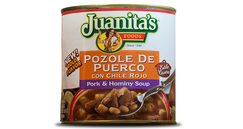 JUANITAS: Pork Pozole With Red Chile, 25 oz