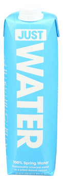 JUST WATER: 100% Spring Water, 33.8 fo