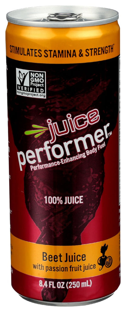 JUICE PERFORMER: Beet Juice with Passion Fruit Juice, 8.4 fo