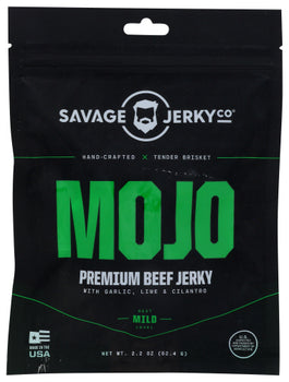 SAVAGE JERKY CO: Mojo Premium Beef Jerky, 2.2 oz