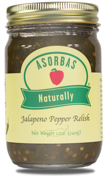 ASORBAS: Jalapeno Pepper Relish, 12 oz