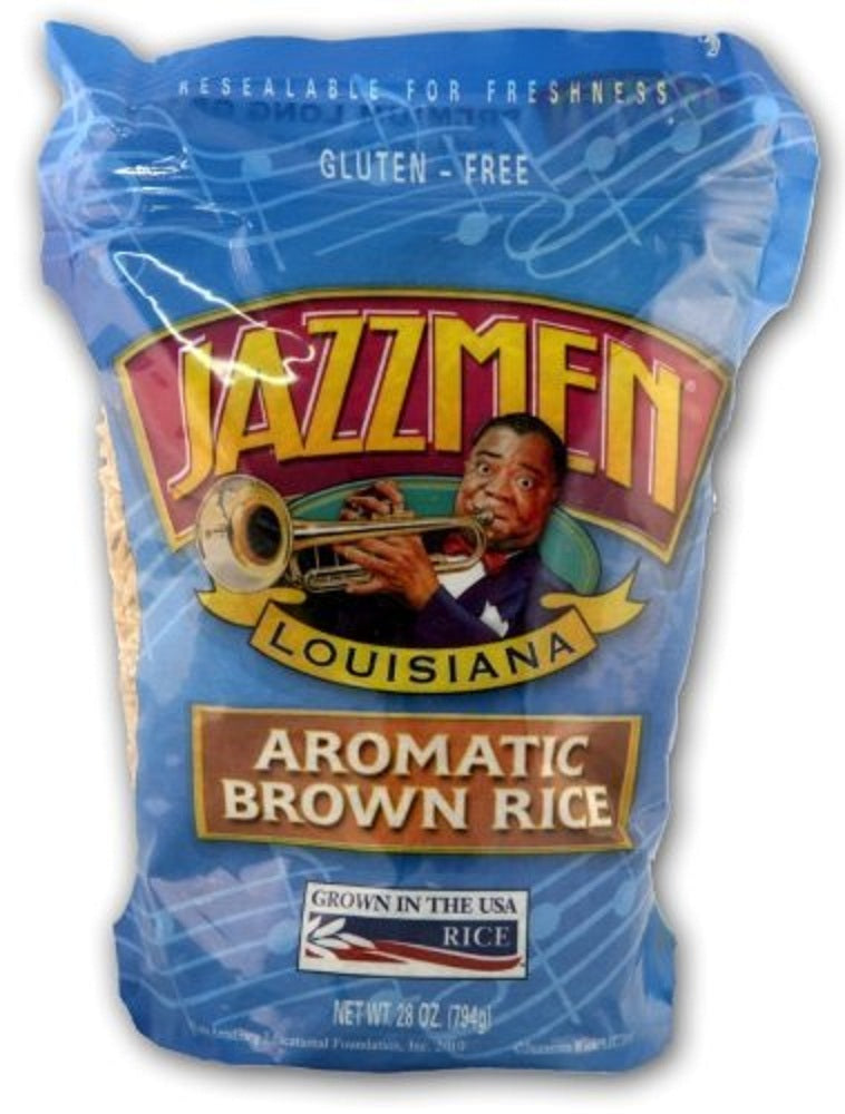 JAZZMEN: Aromatic Rice Brown, 28 oz