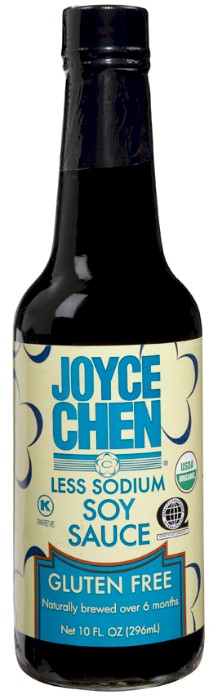 JOYCE CHEN: Sauce Soy Gluten Free Less Sodium, 10 oz