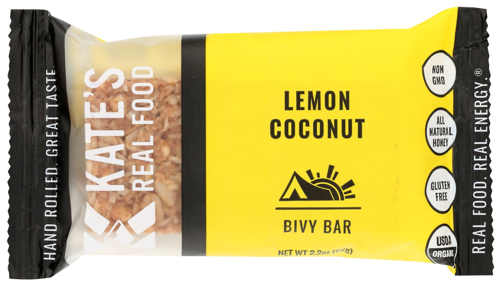 KATES REAL FOOD: Lemon Coconut Bar, 2.2 oz