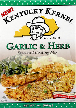 KENTUCKY KERNEL: Garlic and Herb Seasoned Coating Mix, 7 oz