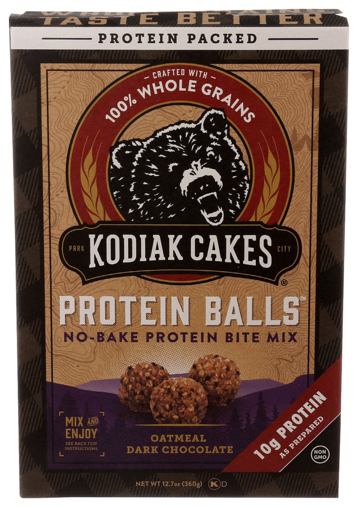 KODIAK: Dark Chocolate Oatmeal Protein Balls, 12.7 oz