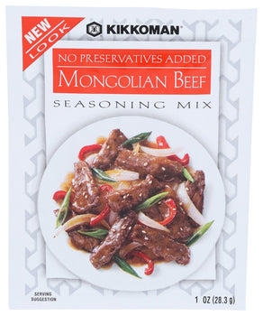 KIKKOMAN: Mongolian Beef Seasoning Mix, 1 oz