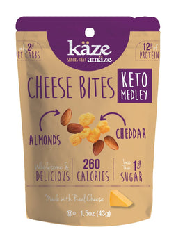 KAZE: Keto Medley Almond and Cheddar Snack, 1.5 oz