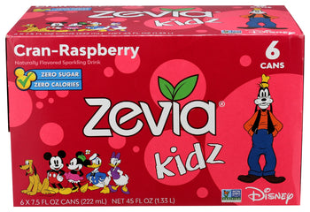 ZEVIA: Kidz Cran Raspberry 6Pack, 45 fo