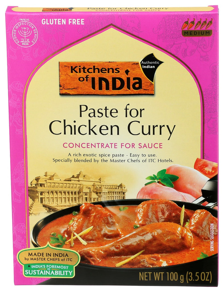 KITCHENS OF INDIA: Paste For Chicken Curry, 3.5 oz