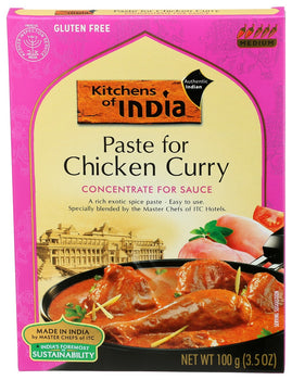 KITCHENS OF INDIA: Paste For Chicken Curry, 3.5 oz