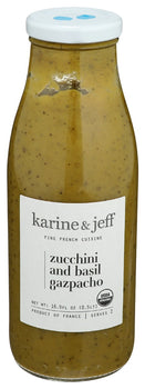 KARINE & JEFF: Zucchini and Basil Gazpacho, 16.9 fo