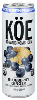 KOE: Blueberry Ginger Kombucha, 12 fo