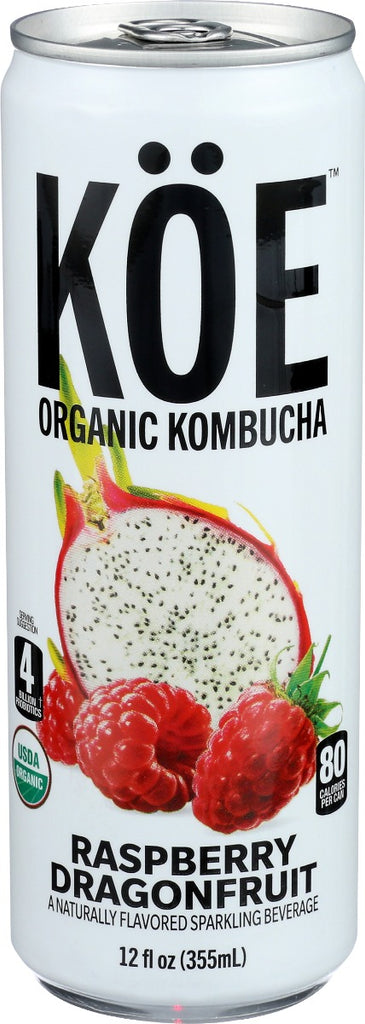 KOE: Raspberry Dragonfruit Kombucha, 12 fo